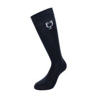 Technische elastische Socken mit italienischer Flagge Equestro Schwarz