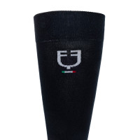Technische elastische Socken mit italienischer Flagge Equestro Schwarz