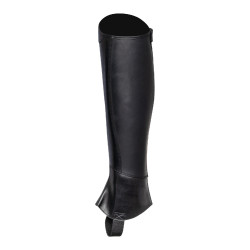 Unisex-Mini-Chaps mit Reißverschluss hinten und elastischem Band Castiglia Equestro Schwarz