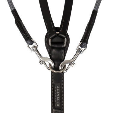 Kinnriemen aus italienischem Kalbsleder und Nylon Acavallo Kinnriemen aus italienischem Kalbsleder und Nylon Acavallo
