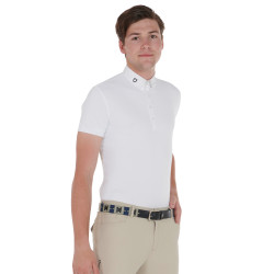 Ledergürtel mit geometrischem Muster Equestro Schwarz / Marine / Grau Mehrfarbig