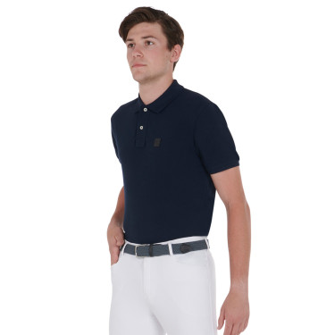 Elastischer Gürtel mit Kreuzmuster Equestro Grau