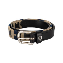 Englischer Gürtel mit kontrastierender Stickerei Equestro Schwarz Englischer Gürtel mit kontrastierender Stickerei Equestro Schwarz