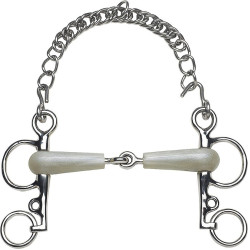 Pelham-Gebiss Feeling gebrochen flexi kurze Schenkel Pelham-Gebiss Feeling gebrochen flexi kurze Schenkel