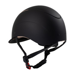 Unisex-Helm mit glänzendem Rahmen Galaxy Equestro Schwarz / glänzendes Roségold