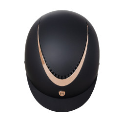 Unisex-Helm mit glänzendem Rahmen Galaxy Equestro Schwarz / glänzendes Roségold