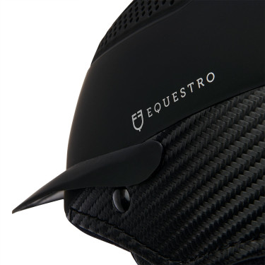 Ultraleichter Helm aus strapazierfähigem Kunststoff Stealth Equestro Schwarz