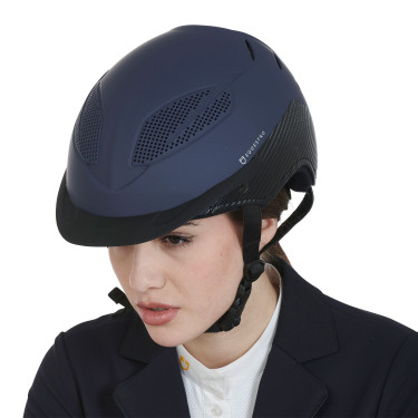 Ultraleichter Helm aus strapazierfähigem Kunststoff Stealth Equestro Marine Marineblau