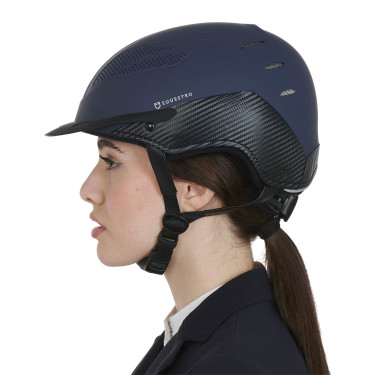 Ultraleichter Helm aus strapazierfähigem Kunststoff Stealth Equestro Marine Marineblau