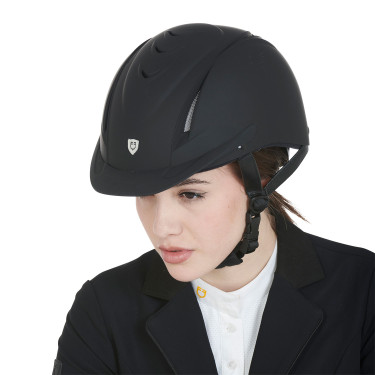 Ultraleichter Helm mit Maverick Equestro-Frontlogo Schwarz