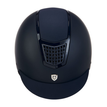Ultraleichter Helm mit poliertem Rahmen Eclipse Equestro Marine / Marine Blau