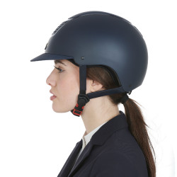 Ultraleichter Helm mit poliertem Rahmen Eclipse Equestro Marine / Marine Blau
