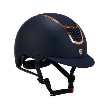 Ultraleichter Helm mit poliertem Rahmen Eclipse Equestro Marine / Roségold Marineblau