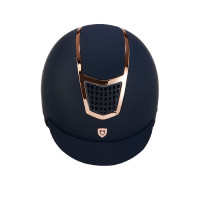 Ultraleichter Helm mit poliertem Rahmen Eclipse Equestro Marine / Roségold Marineblau