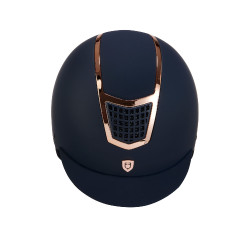 Ultraleichter Helm mit poliertem Rahmen Eclipse Equestro Marine / Roségold Marineblau