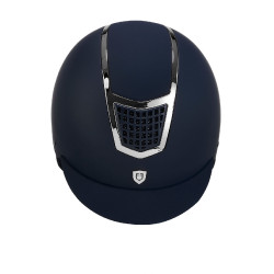 Ultraleichter Helm mit poliertem Rahmen Eclipse Equestro Marine / Silber Blau Ultraleichter Helm mit poliertem Rahmen Eclipse Equestro Marine / Silber Blau