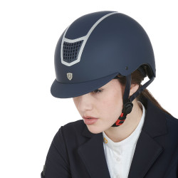 Ultraleichter Helm mit poliertem Rahmen Eclipse Equestro Marine / Silber Blau Ultraleichter Helm mit poliertem Rahmen Eclipse Equestro Marine / Silber Blau
