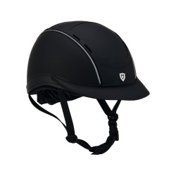 Phantom-Helm mit Frontlogo und Ledereinsätzen von Equestro Phantom-Helm mit Frontlogo und Ledereinsätzen von Equestro