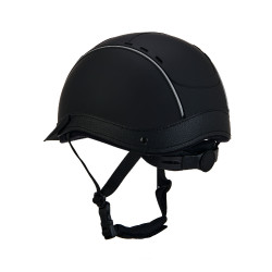 Phantom-Helm mit Frontlogo und Ledereinsätzen von Equestro Phantom-Helm mit Frontlogo und Ledereinsätzen von Equestro