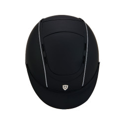 Phantom-Helm mit Frontlogo und Ledereinsätzen von Equestro Phantom-Helm mit Frontlogo und Ledereinsätzen von Equestro