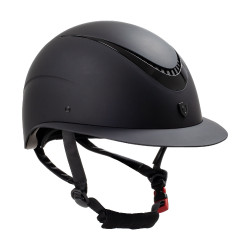 Galaxy Damenhelm mit breitem Visier und glänzendem Rahmen Equestro