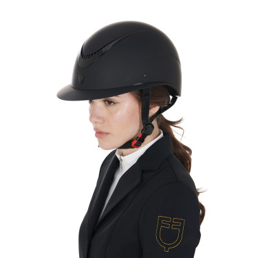 Galaxy Damenhelm mit breitem Visier und glänzendem Rahmen Equestro Galaxy Damenhelm mit breitem Visier und glänzendem Rahmen Equestro