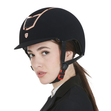 Eclipse-Helm aus einfarbigem Samt (3 Polsterungen) Equestro Eclipse-Helm aus einfarbigem Samt (3 Polsterungen) Equestro