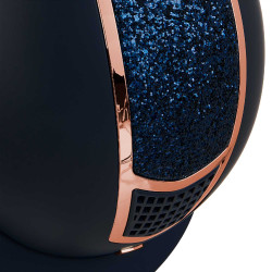 Eclipse-Helm mit Strass Equestro Marine / Roségold Marineblau