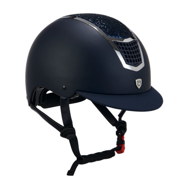 Eclipse-Helm mit Strass Equestro Marine / Silber Blau Eclipse-Helm mit Strass Equestro Marine / Silber Blau