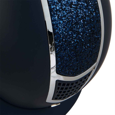 Eclipse-Helm mit Strass Equestro Marine / Silber Blau Eclipse-Helm mit Strass Equestro Marine / Silber Blau