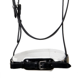 Glattes Leder-Dressurzaumzeug Dressage+ Equestro Schwarz Glattes Leder-Dressurzaumzeug Dressage+ Equestro Schwarz