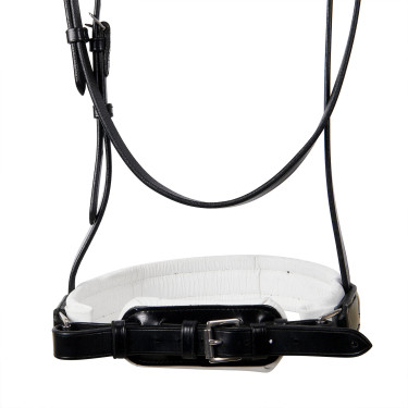 Glattes Leder-Dressurzaumzeug Dressage+ Equestro Schwarz Glattes Leder-Dressurzaumzeug Dressage+ Equestro Schwarz