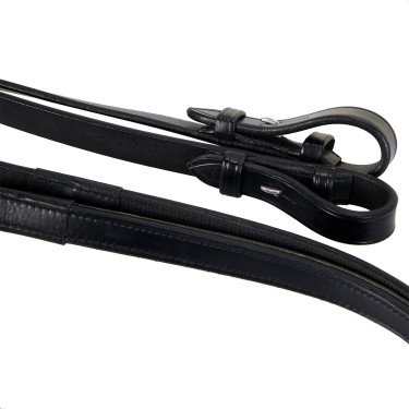 Glattes Leder-Dressurzaumzeug Dressage+ Equestro Schwarz Glattes Leder-Dressurzaumzeug Dressage+ Equestro Schwarz