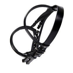 Dressurtrense aus Leder Dressage Equestro Schwarz