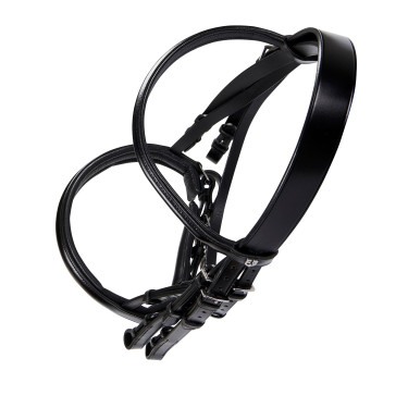 Dressurtrense aus Leder Dressage Equestro Schwarz
