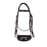 Dressurtrense aus Leder Dressage Equestro Dunkelbraun