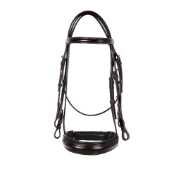 Dressurtrense aus Leder Dressage Equestro Dunkelbraun