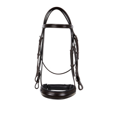 Dressurtrense aus Leder Dressage Equestro Dunkelbraun