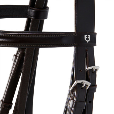 Dressurtrense aus Leder Dressage Equestro Dunkelbraun