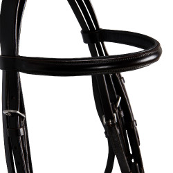 Dressurtrense aus Leder Dressage Equestro Dunkelbraun