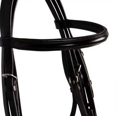 Dressurtrense aus Leder Dressage Equestro Dunkelbraun