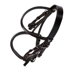 Dressurtrense aus Leder Dressage Equestro Dunkelbraun