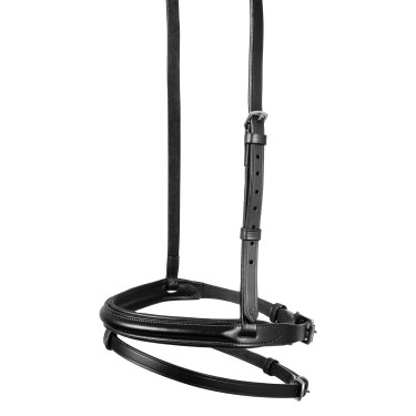 Trense mit kombiniertem Reithalfter Equestro Schwarz