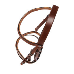 Englisches Lederzaumzeug mit kontrastierenden Nähten Stitched Equestro Englisches Lederzaumzeug mit kontrastierenden Nähten Stitched Equestro