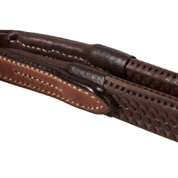 Englisches Lederzaumzeug mit kontrastierenden Nähten Stitched Equestro Englisches Lederzaumzeug mit kontrastierenden Nähten Stitched Equestro