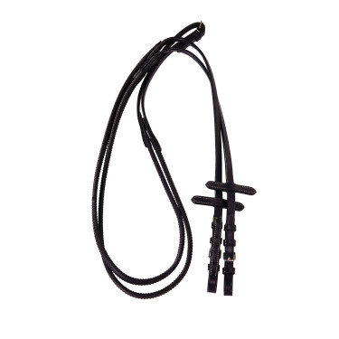 Englische Trense aus Leder mit Stickereien Deco Equestro Dunkelbraun