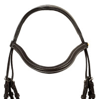 Anatomischer mexikanischer Lederzaum Equestro Dunkelbraun