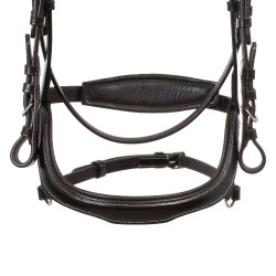 Anatomisches Micklem-Zaumzeug mit kontrastierenden Nähten Equestro Dunkelbraun