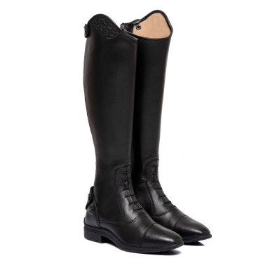 Unisex-Schnürstiefel mit Multilogo-Einsatz Dusk Equestro Schwarz