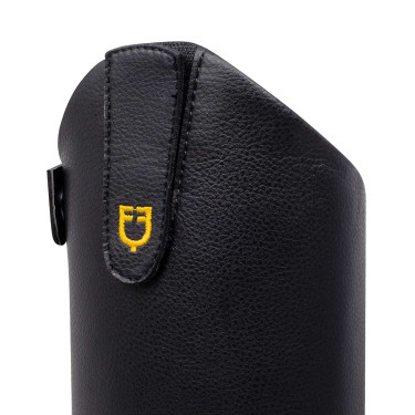 Synthetikstiefel mit abnehmbarem Patch Vibe Equestro Schwarz